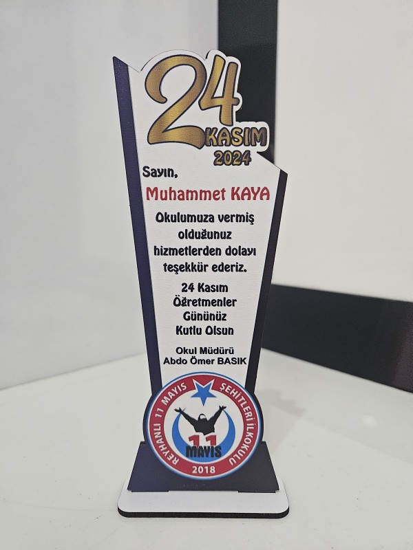 24 Kasım Öğretmenler Günü Plaket Model 2…