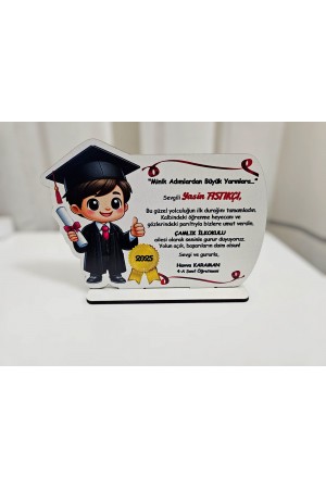 Mezuniyet Plaket Erkek Çocuk Figürü Baskılı &hellip;