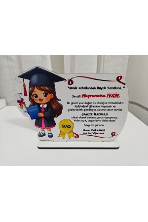 Mezuniyet Plaket Kız Çocuk Figürü Baskılı &hellip;